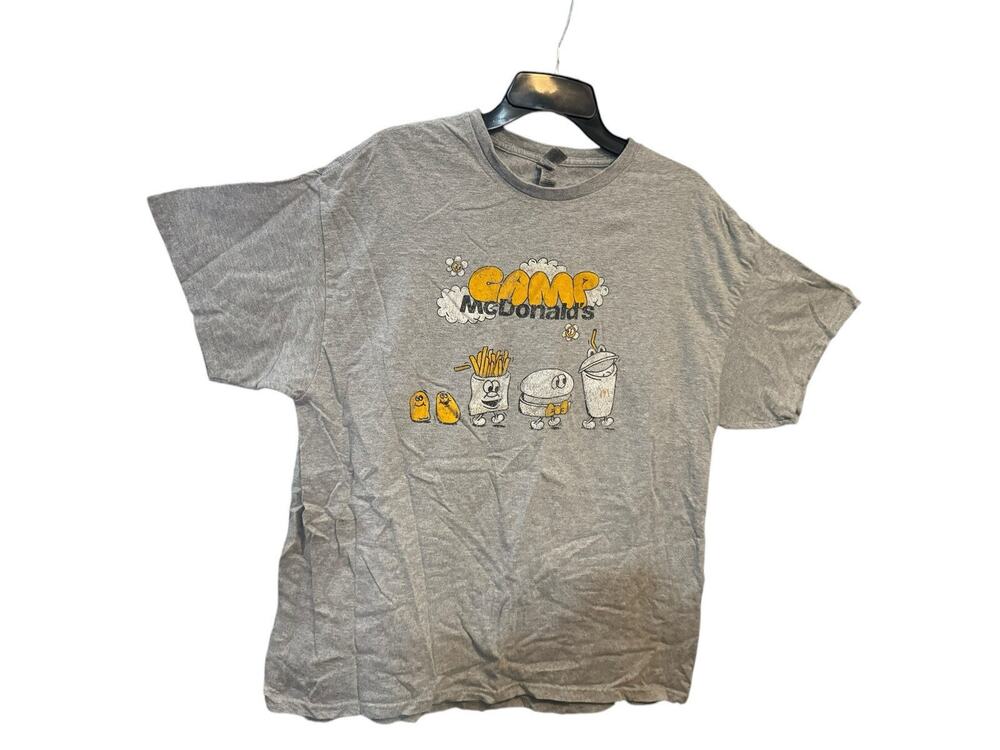 Vintage McDonald’s Camp McDonald’s Nuggets Burger Drink Fries Graphic T Shirt XL
